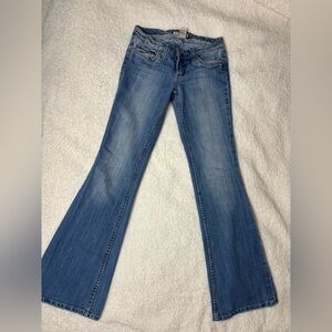 refuge Medium Blue Flare Jeans